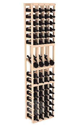 картинка Стеллаж с дисплеем - 4 стойки, 60 бутылок (50смх195смх30см) от магазина Полка Вин+